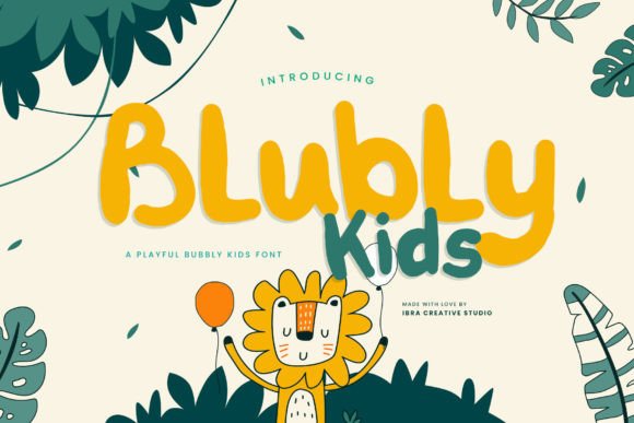 Blubly Kids: A Playful Script Font for Kid-Focused Campaigns