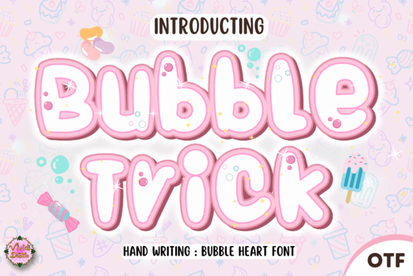Bubble Trick: A Festive Hand-Lettered Font for Crafters & Sellers