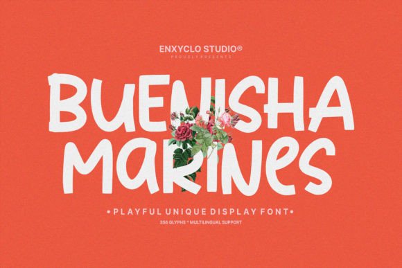 Buenisha Marines: A Playful Display Font for Editorial Impact