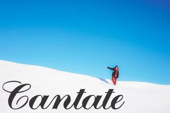 Cantate: A Bold Script Typeface That Commands Attention