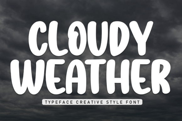 Cloudy Weather Font: Elegant Script for Campaign Headlines