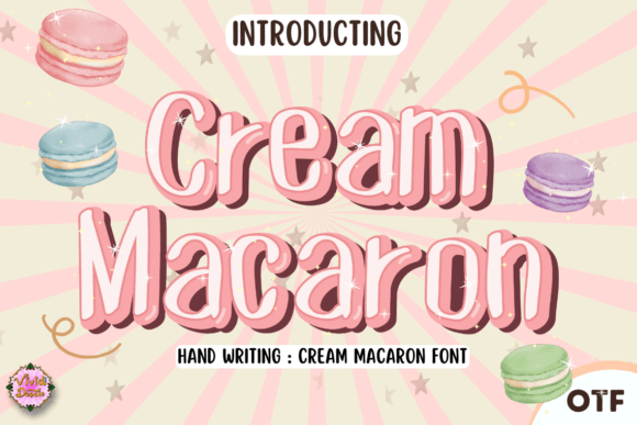 Cream Macaron: A Festive Script Font for Handmade Creators