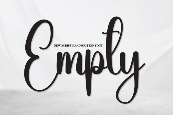 Empty Handwritten Script Font for Crafters & Sellers