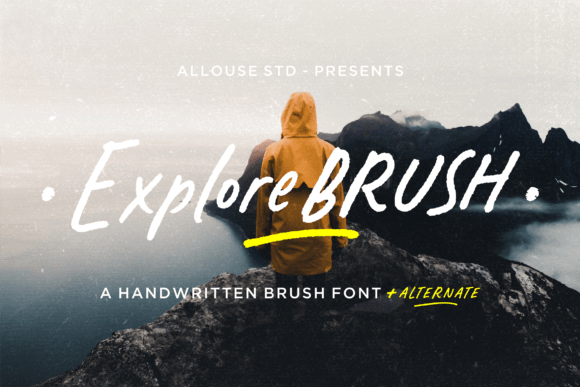 Explorebrush: A Script Amp Font That Cuts Through the Feed