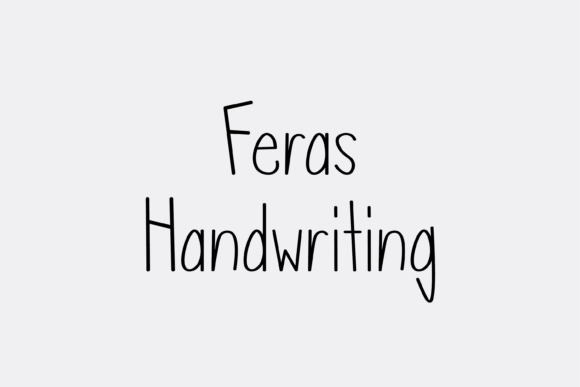 Feras: A Whimsical Handwritten Font for Makers