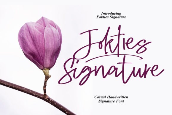 Fokties: A Signature Script Font That Elevates Real Small Business Branding