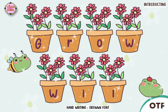 Growwii: A Festive Hand-Lettered Font That Works in Real Branding