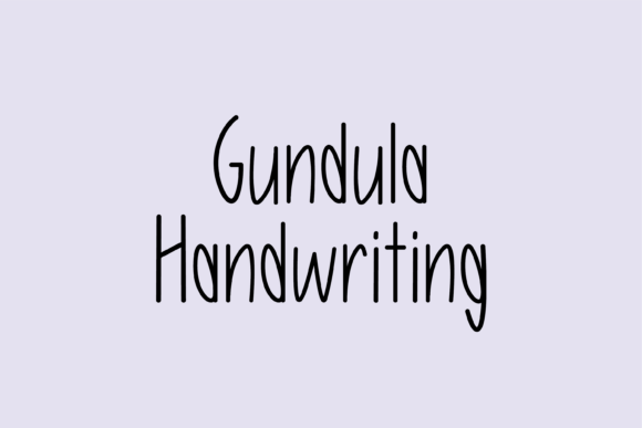 Gundula: A Friendly Handwritten Font for Thoughtful Design