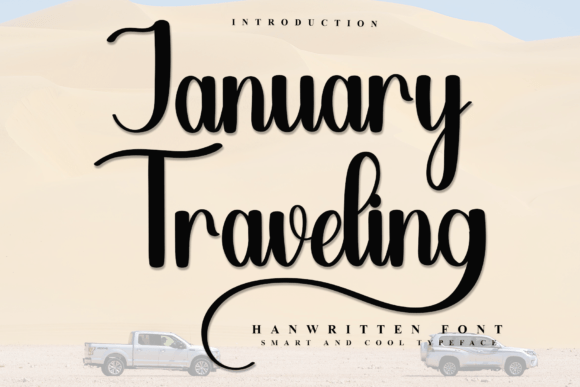 January Traveling: A Festive Script Font for Scroll-Stopping Campaigns