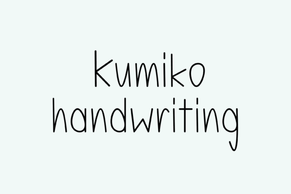 Kumiko: A Handwritten Font That Feels Like a Thoughtful Pause