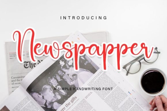 Newspapper: A Playful Handwritten Font for Digital Branding