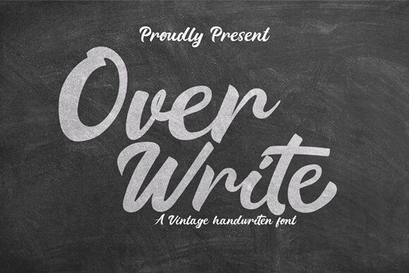 Over Write: A Script Amp Font That Elevates Campaign Headlines