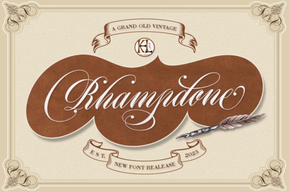 Rhampdone: A Vintage Script Font That Elevates Digital Branding