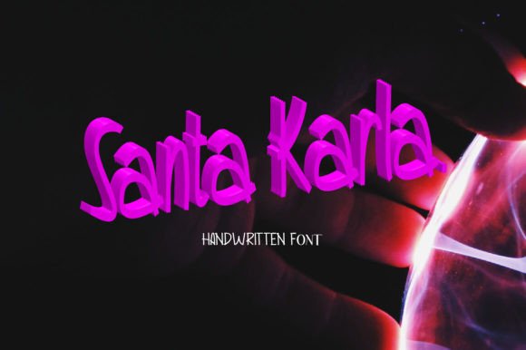 Santa Carla Font: A Friendly Handwritten Display Typeface for Campaigns