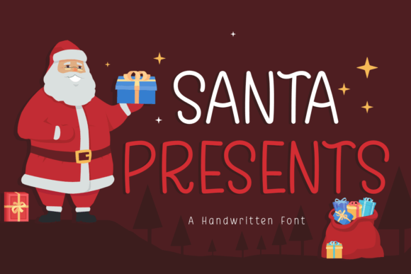Santa Presents: A Playful Handwritten Font for Whimsical Branding