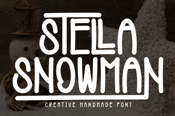 Stella Snowman Handwritten Font for Crafters & Sellers