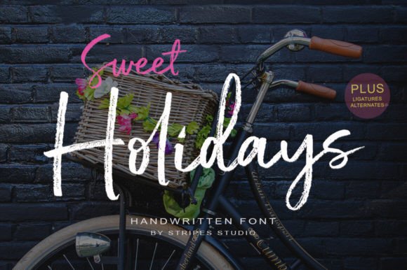 Sweet Holidays Font: Friendly, Hand-Brushed Branding for Small Businesses