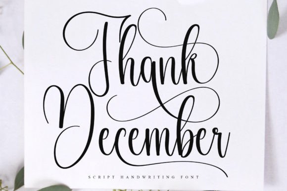 Thank December: A Modern Handwritten Font for Real Business Branding