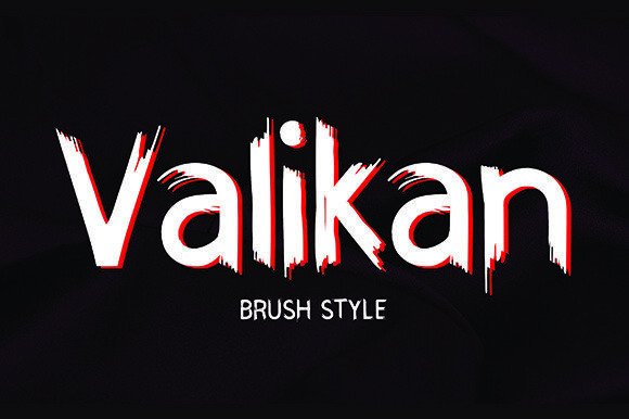 Valikan: A Handwritten Font with Rough-Smooth Character