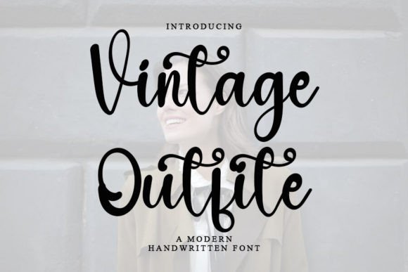 Vintage Outfit: A Timeless Script Font for Small Business Branding