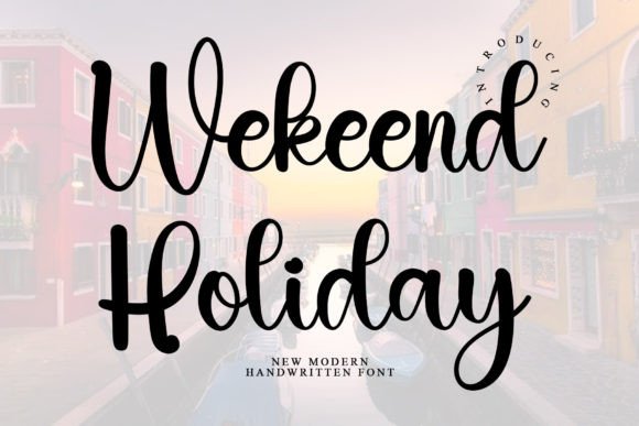 Wekeend Holiday: A Timeless Handwritten Font for Crafters & Sellers